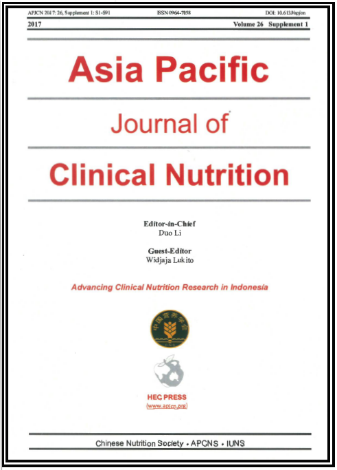 Asia Pacific Journal of Clinical Nutrition Research